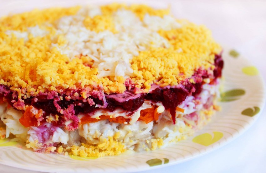 Продукты для селедки под шубой фото