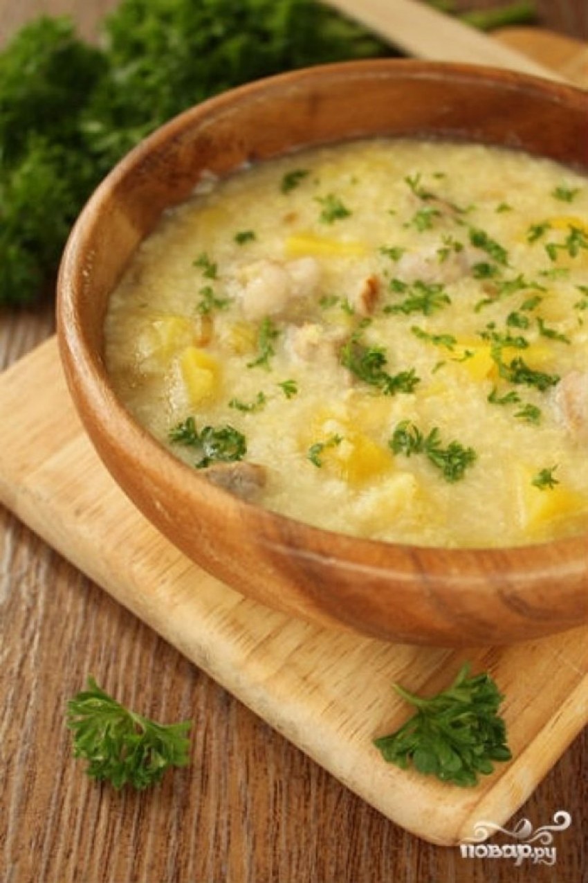 Кулеш из пшена с мясом
