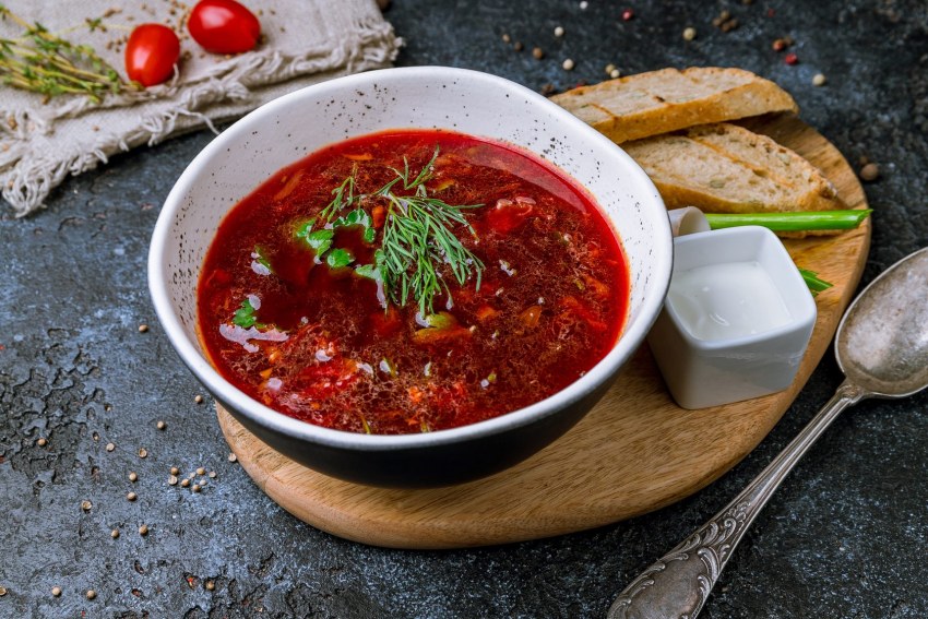 Борщ с мясом