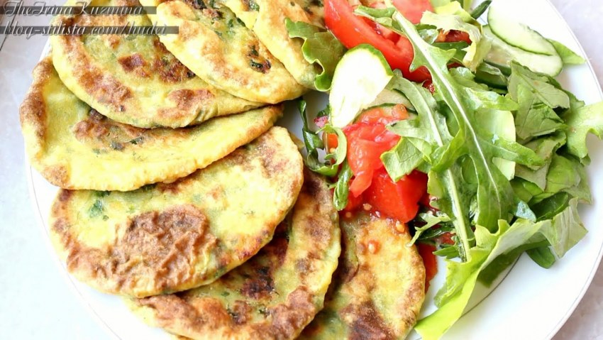 Индийские лепешки с картофелем
