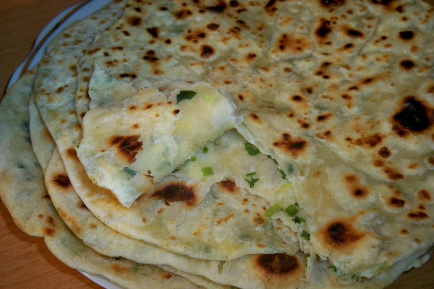 Индийские лепёшки с капустой