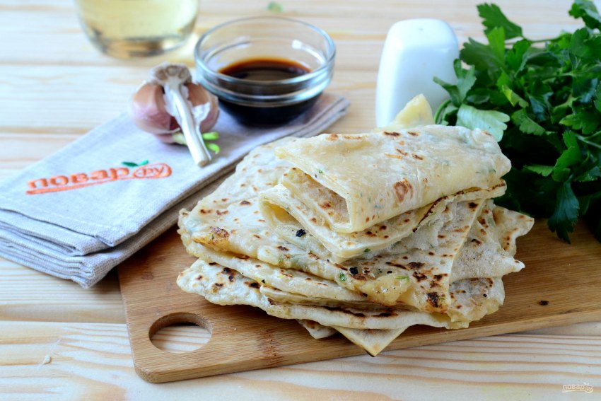 Лепешка с сыром тофу