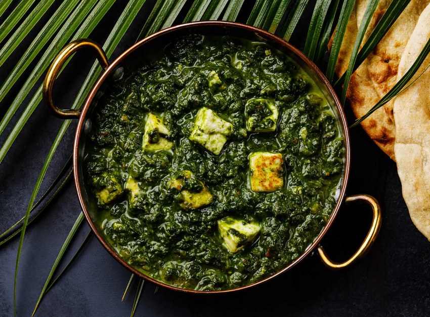 Индийская кухня палак панир