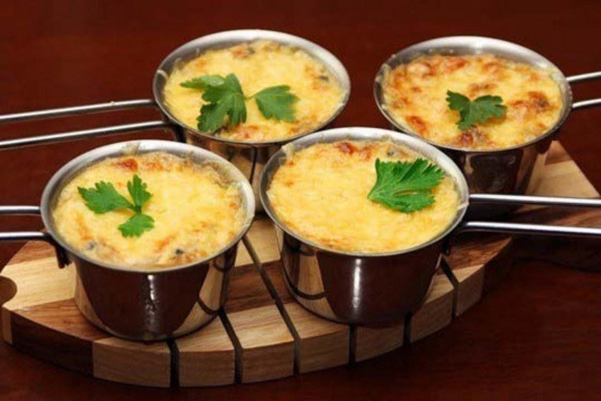 Суп с вешенками и плавленным сыром