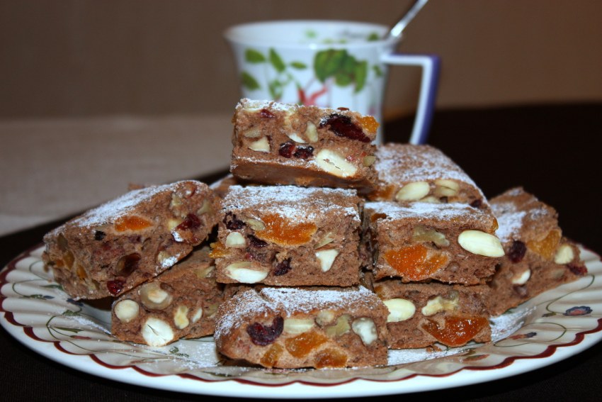 Печенье с клюквой и орехами