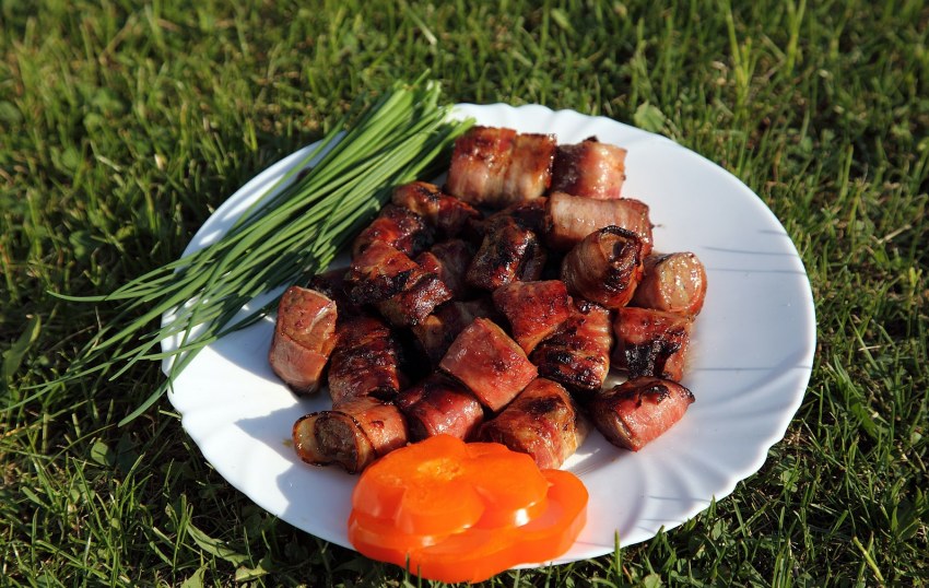 Шашлык из сердца говяжьего