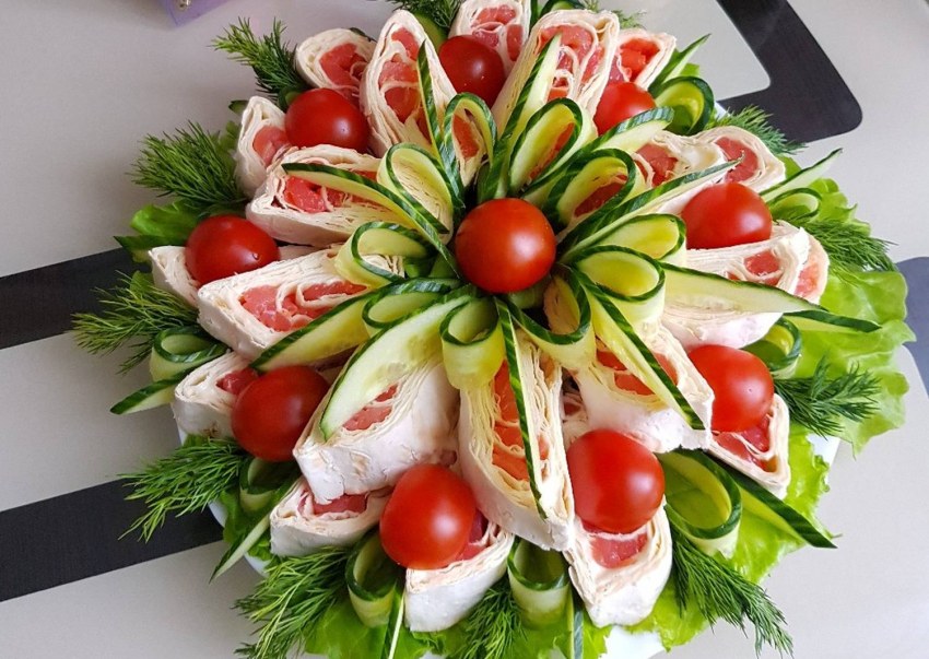 Красивые салаты и закуски