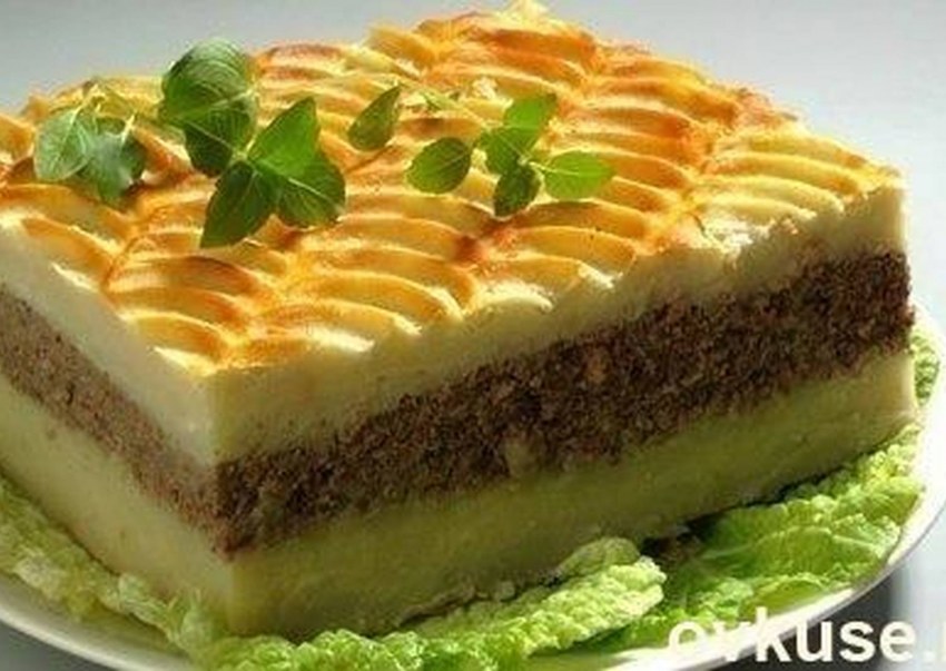 Картофельная запеканка с курицей в духовке