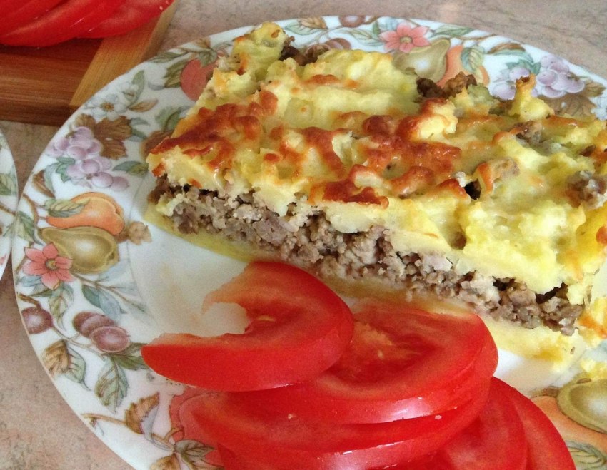 Картофельная запеканка с фаршем