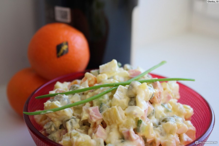 Салат столичный с курицей