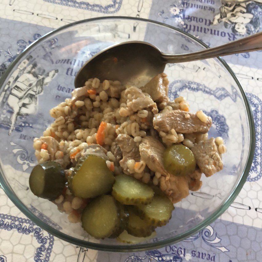 Перловка с гуляшом