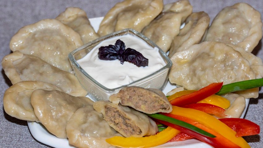 Вареники с картошкой и печенью