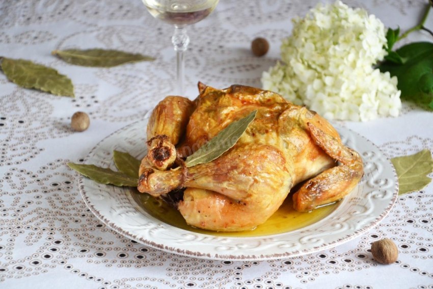 Курочка с чесноком пног