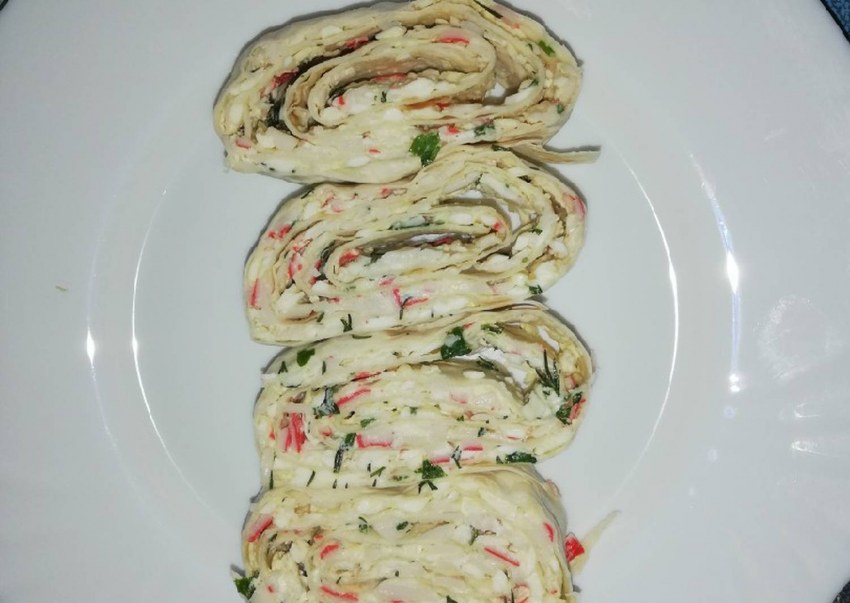 Закуска рулетики из лаваша