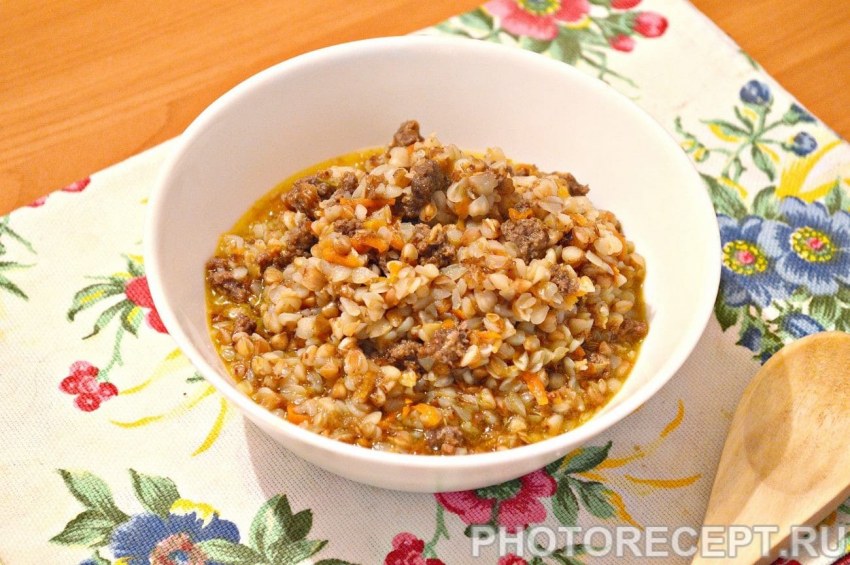 Гречка по купечески с грибами
