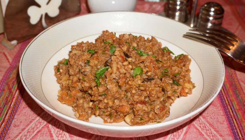 Гречка с фаршем