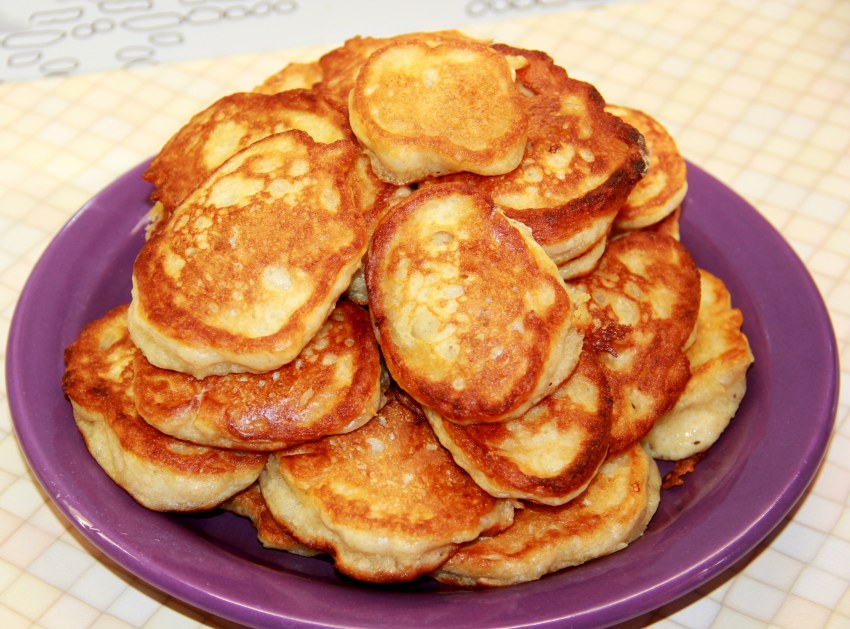 Оладьи с манкой