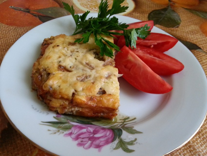 Куриное филе с помидорами