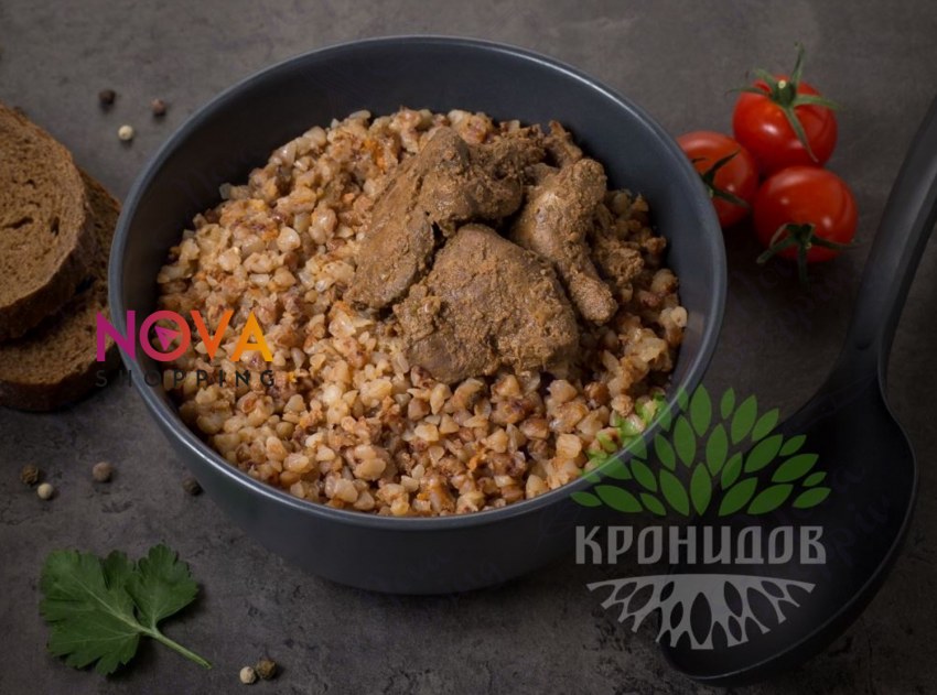 Гречка с говядиной и овощами