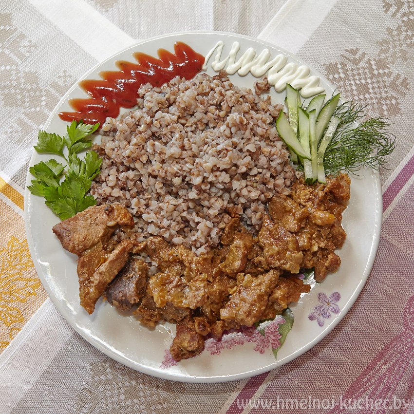 Гречка с шампиньонами