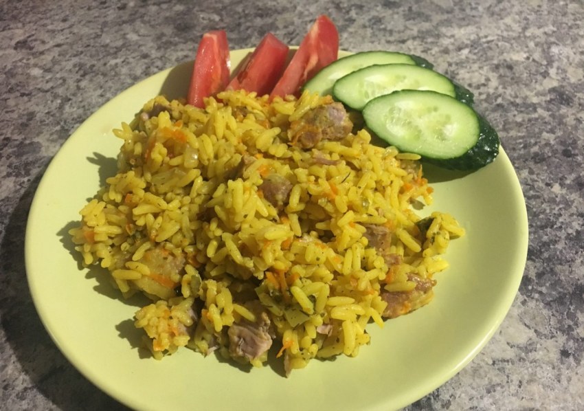 Макароны с морковью и луком