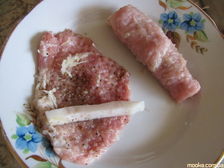 Куриные рулетики-пальчики