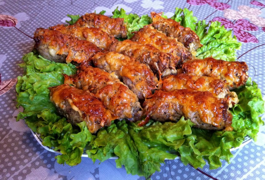 Куриные рулетики на сковороде