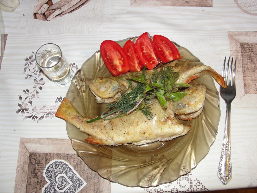 Морской окунь в духовке