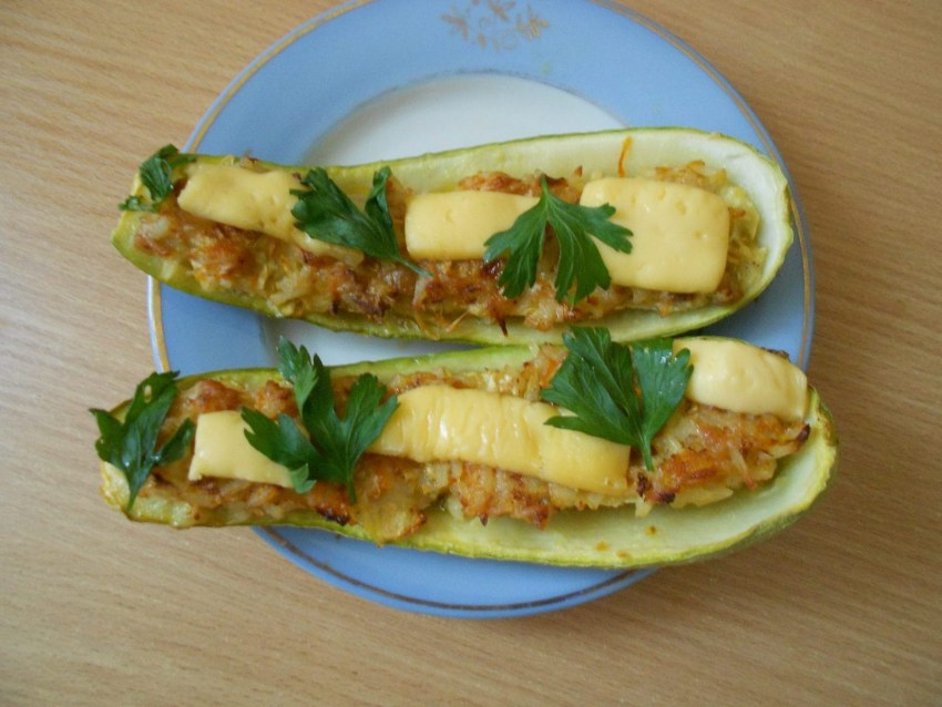 Кабачки цуккини фаршированные