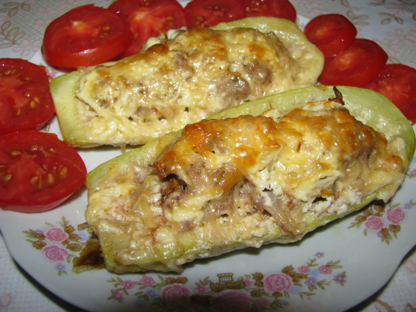 Кабачки цуккини фаршированные