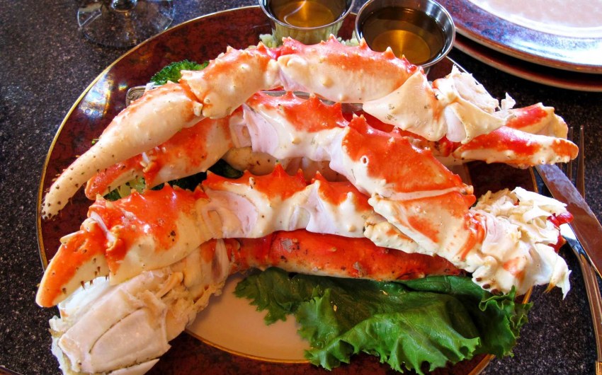 Камчатский краб блюдо