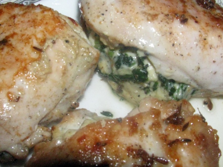 Куриные кармашки с сыром