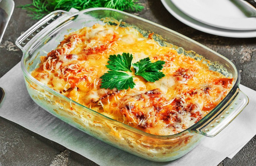 Картофельная запеканка с сыром