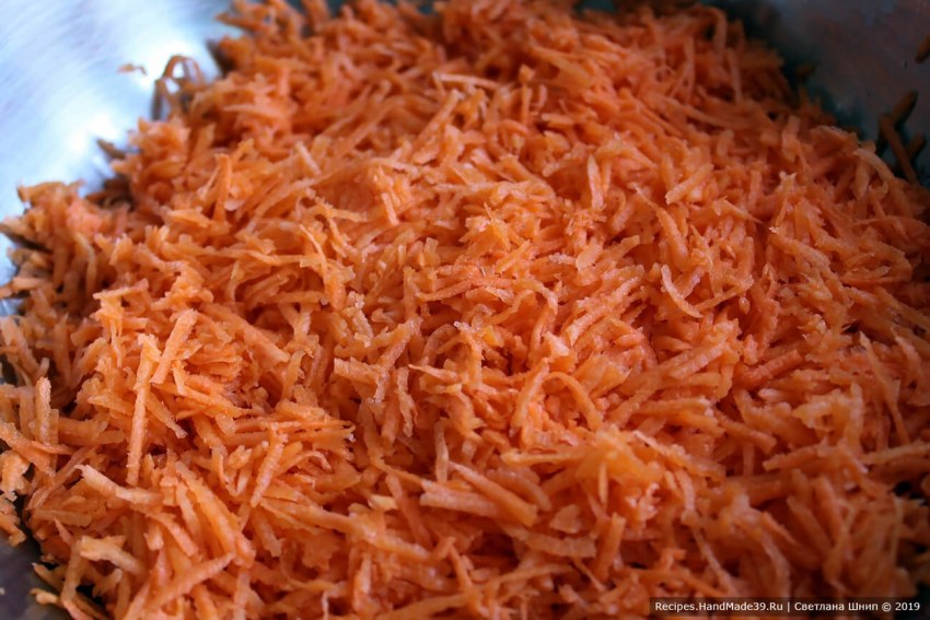 Натертая морковь
