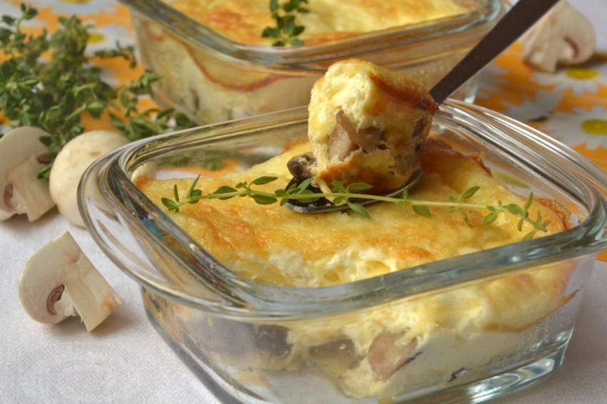 Жюльен куриный с грибами в духовке