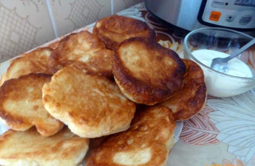 Пышные оладьи в духовке