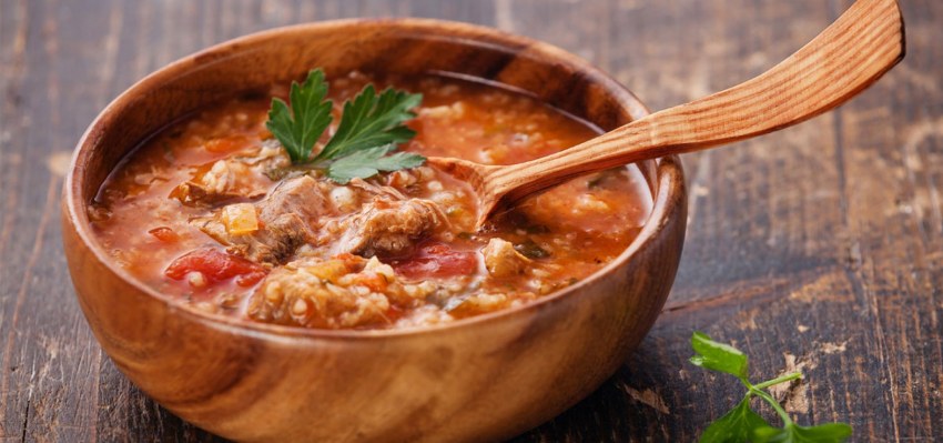 Суп с грецкими орехами