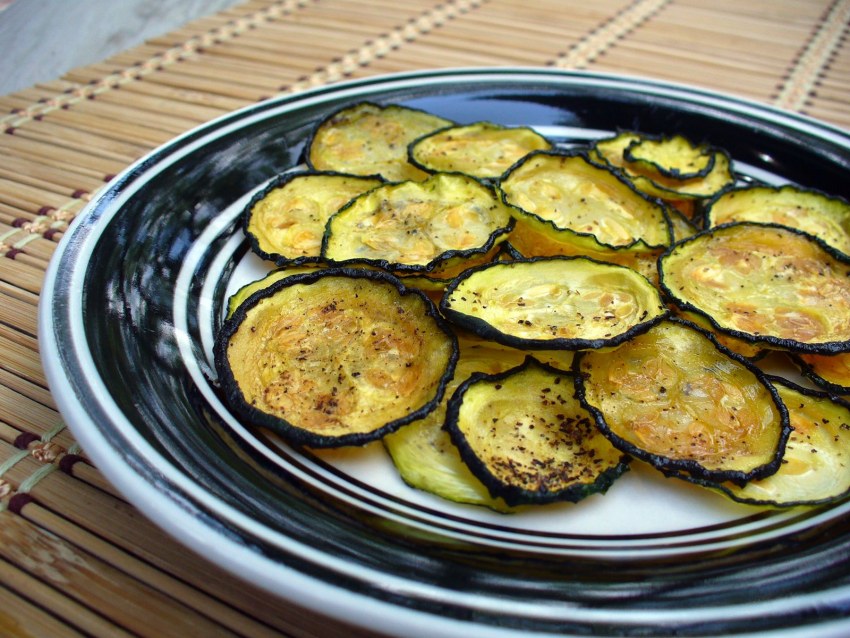 Жареные кабачки с мятой