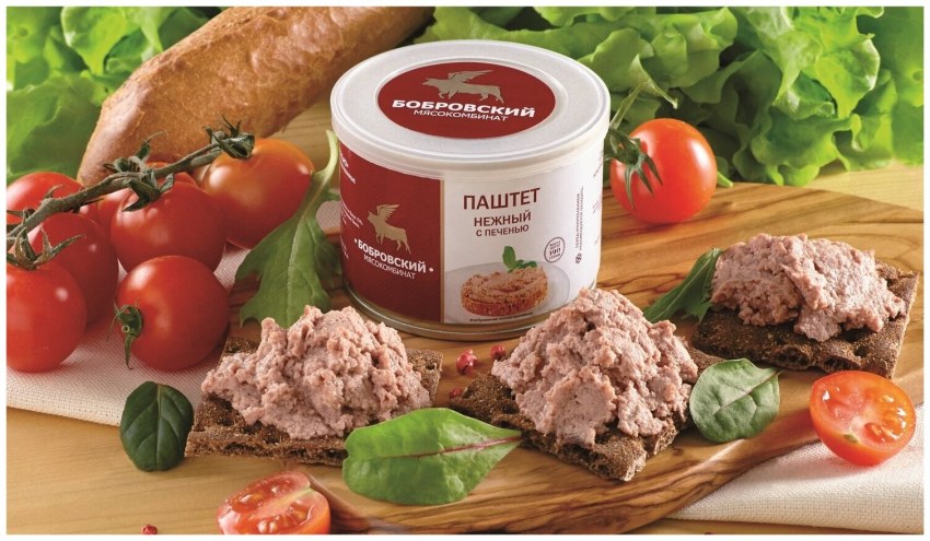 Паштет из печени подача