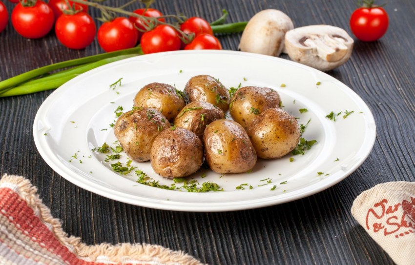 Пюре из картофеля на мангале