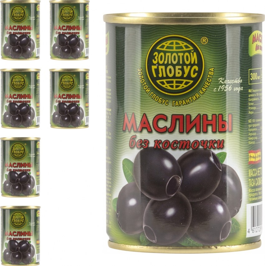 Маслины б/к, ж/б 280гр Знаток