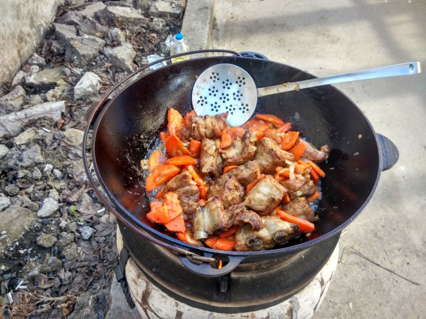 Вкусные блюда в казане