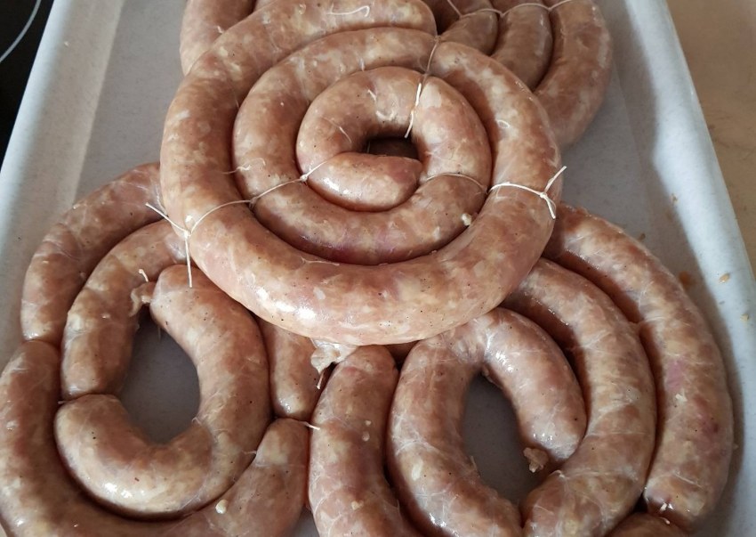 Куриная колбаска домашняя
