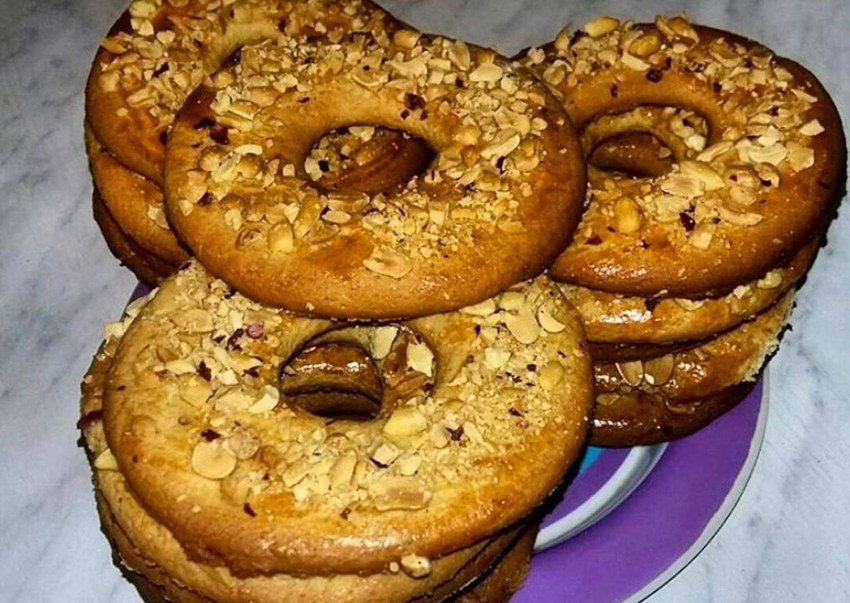 Песочные кольца с арахисом