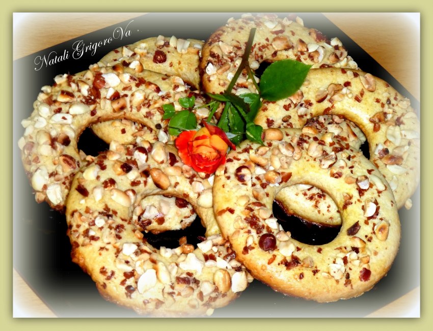 Песочное кольцо с арахисом рецепт