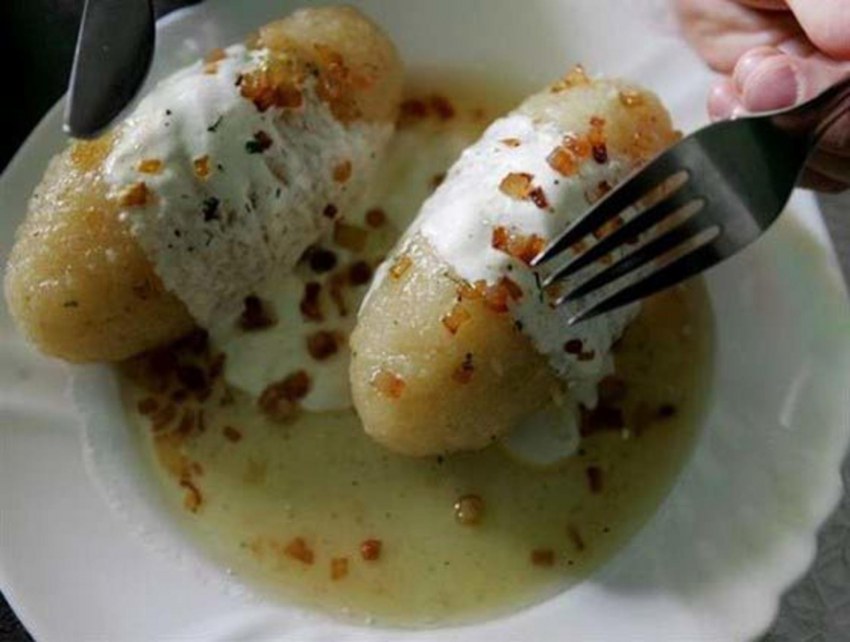 Цеппелины со шкварками