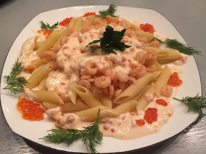 Пене с креветками