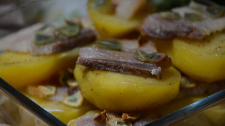 Картошка с салом