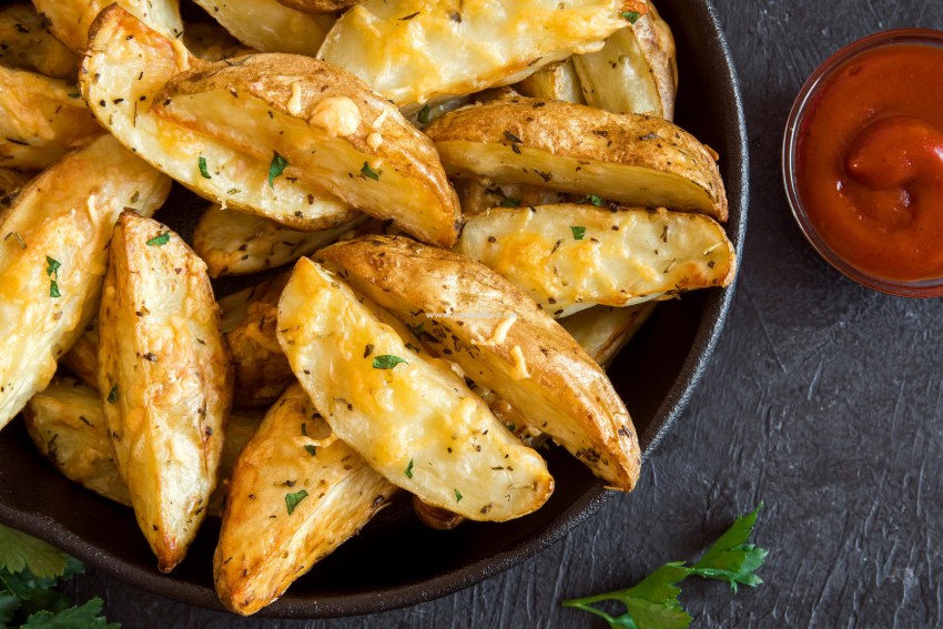 Картошка дольками Айдахо