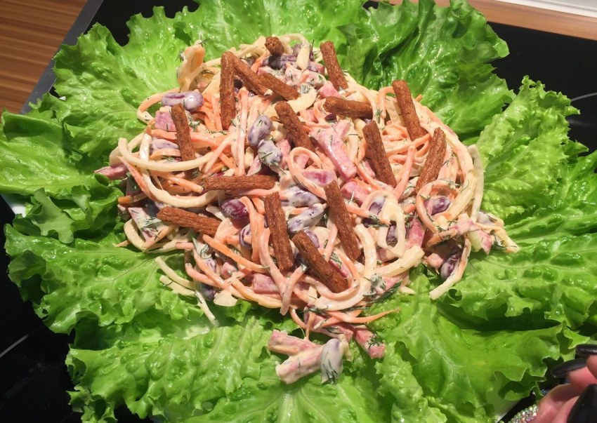 Салат кукуруза огурец морковь по-корейски